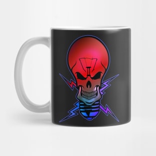 Skull Bulb Red Light Mug